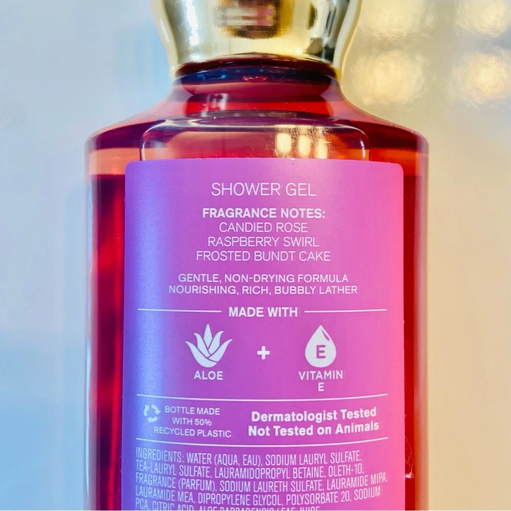 Bath & Body Works Sweet Petal Pound Cake Shower Gel and Lotion